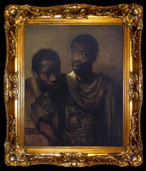 framed  Rembrandt Peale Two young Africans., ta009-2